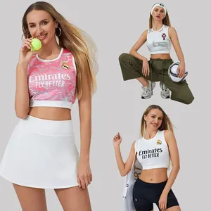 26 World Cup Soccer Vest, Worn Outside, for Running, Fitness, Yoga, Real Madrid, Barcelona, Soccer Babes, Cheerleading Uniform, American-Style Vest thumbnail-4