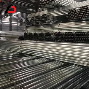 Hot Dipped 38mm Galvanized Steel Round Pipe ASTM A53 Z80 Z100 Coating Factory Direct Price Per Meter for Structure Use thumbnail-1
