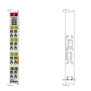 BECKHOFF EL2612 EtherCAT 2 Channel Relay Output Module Changeover Contact 125V AC 30V DC Industrial IO Terminal PLC Automation thumbnail-2