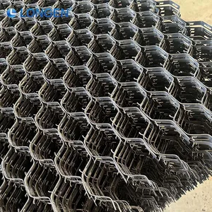 Heavy Duty Inner Buckle Riveted Hex Mesh SS310 25mm Specification Welded Firm Structure Anti Falling Refractory thumbnail-3