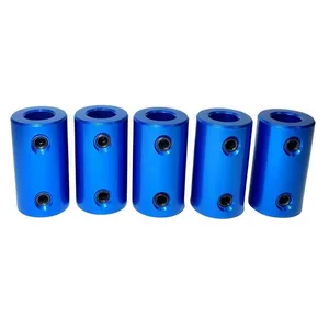 Robot Blue Aluminum Flexible Shaft Coupling Rigid Coupler Connector 2-10mm thumbnail-1