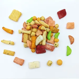 Assorted Japanese Style Rice Cracker Mix With Multiple Shapes and Colors for Wholesale Snack Distributors thumbnail-3