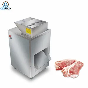 Stainless Steel Fresh Beef Pork Cutting Commercial Meat Cutter Machine Electric Meat Strip Cutter Industrial Meat Cutter For Catering Meat Shop Use thumbnail-1