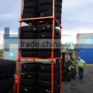 Stackable Foldable Metal Tire Storage Rack thumbnail-3