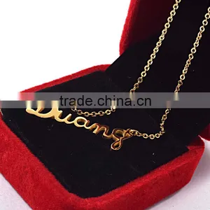 Jewellery Pendant Necklaces Letter Of The Alphabet Gold Jewelry Necklace thumbnail-3