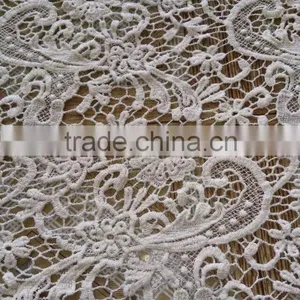 2016 Wholesale Garment Accessory Embroidery Cotton Lace Fabric for Cloth thumbnail-6