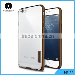 Clear Slim Transparent Acrylic Plastic Back Cover Flexible TPU Silicone Frame Bumper Hybrid Case for IPhone 6 Supplier's Choice thumbnail-3