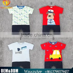 Kids Clothing Lovely Baby Cartoon Printed Outfits Pure Cotton 2016 Summer Clothing Set Casual Cotton Wearing thumbnail-1