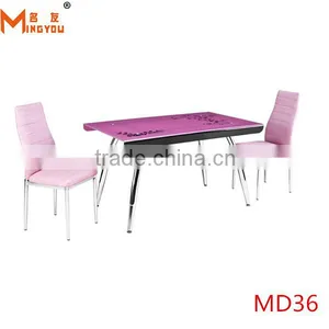 Cheap Bent Tempered Glass Dining Table thumbnail-1