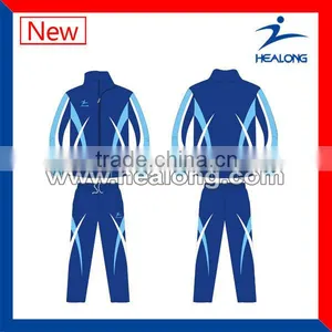 Hot Selling OEM Custom Sublimation Long Tracksuit/Jacket Warm Up/New Design thumbnail-1