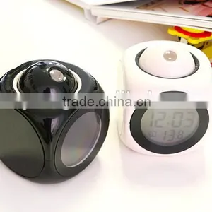 LED Alarm Clock Temperature Voice Activated , Battery/USB Power /electronic Desk Clocks Display thumbnail-1