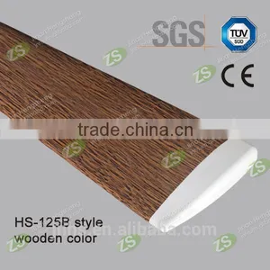PVC Cover Aluminum Wall Corner Guard With 125mm Width in Wood Color thumbnail-3