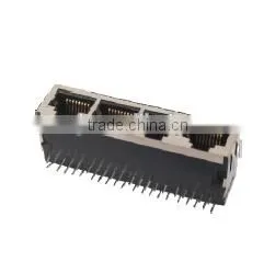 Side Entry Multi-ports RJ45 Transformer Jack/Connector thumbnail-1