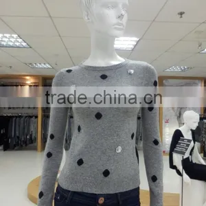 2016 Spring/summer Ladies Fashion Long Sleeve Pullover Sweater thumbnail-1
