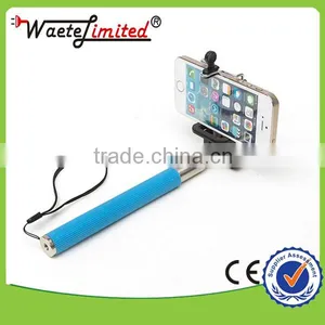 Colorful Wired Mobile Phone Extendable Selfie Stick Monopod thumbnail-1