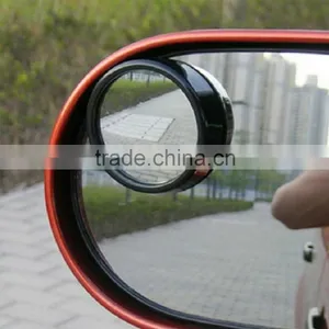 JXZ-008 2pcs/SET Universal Driver 2 Side Wide Angle Wideangle Sticker Round Convex Car Vehicle Mirror Blind Spot Auto RearView f thumbnail-2