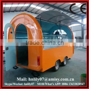 (website/Wechat: Hnlily07) Mobile Food Cart Kiosk Van Trailer for Sale Supplier's Choice thumbnail-1