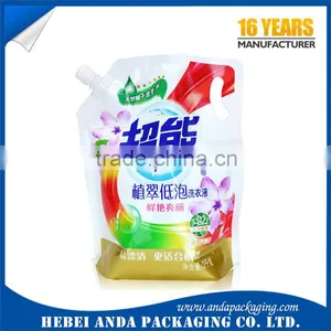 Stand up Pouch for Liquid Detergent Packaging/liquid Laundry Detergent Spout Pouch thumbnail-2