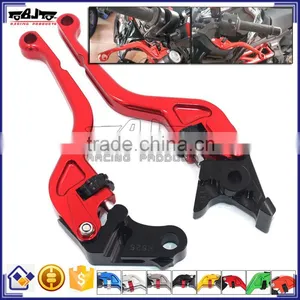 BJ-LS-010 For Yamaha YZF R25 2014-2015 Aftermarket CNC Aluminum Short Sportbike Adjustable Clutch Brake Lever thumbnail-4