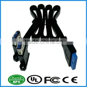 With Screw 20 Pin to Dual USB 3.0 AF Data Cable thumbnail-1