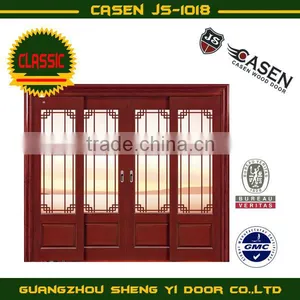 Mahogany Sliding Glass Interior Door thumbnail-1