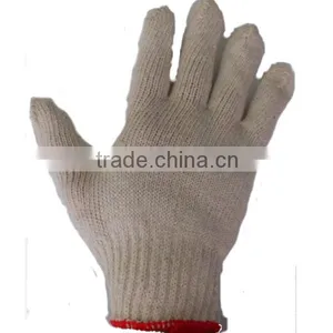 205C RAW WHITE 750 GRAMS 7 KNITTING COTTON SAFETY WORKING GLOVE thumbnail-1
