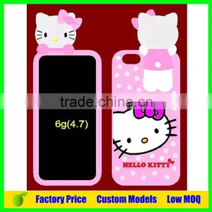 Hello Kitty Design Cheap Silicone 3d Phone Case Cover for Iphone 6 4.7 Phone Back Cover thumbnail-1