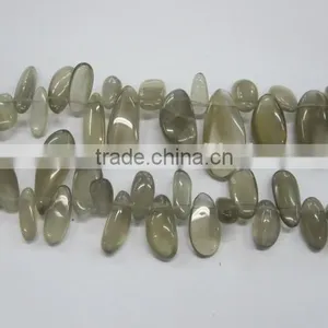 Wholesale Wholesale Natural Irregular Natural Moonstone Center Drill Polished thumbnail-1
