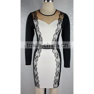 2016 Long Sleeve Sexy Women Dress Party Elegant Night Club Sheath Dress thumbnail-4