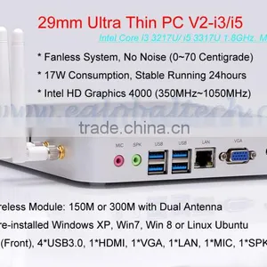 All in One MINI ITX PC With Intel Core i5 Integrated HD 4000 Graphics Fanless Windows Computer thumbnail-1