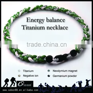 Wholesale Fresh Handmade Green Sports Rope Necklace thumbnail-1