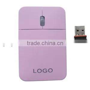 2.4G Wireless Gift Mouse Super Slim Flat Rechargeable Mouse With Mini Receiver for Computer thumbnail-1