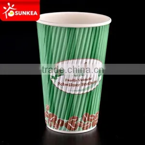 Custom Printed Paper Coffee Cup 16oz thumbnail-1