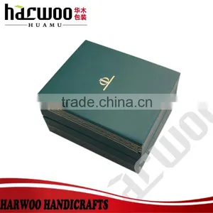 Green Color Leather Watch Box,single Leather Watch Packaging Box,new Design Watch Box With Silk Printing Logo thumbnail-1