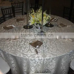 Elegant High Quality Jacquard Table Cloth for Banquet Quality Choice thumbnail-1