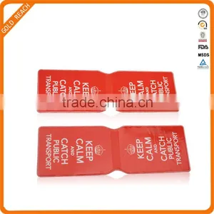 Fashion Design PVC 2 Folder Credit Card Holder for Bank thumbnail-1