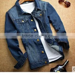Casual Jeans Jacket Metrosexual Jacket Jeans Jacket Mens Thin Slim Jacket thumbnail-5