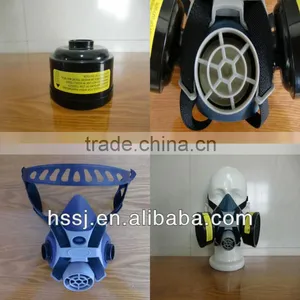 2016 Hot Selling Gas Respirator Double Containers OEM Actived Carbon Filter Gas Respirator TPR Frame Military Gas Respirator OEM thumbnail-1