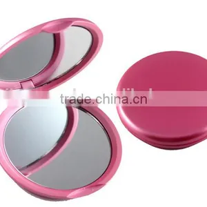 Promotional Round Compact Mirror With 2X Magnifying Double Sides thumbnail-6