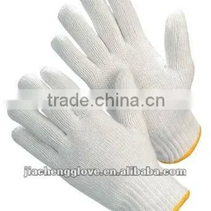 JS807/B Bleached String Knit Glove, Cotton Knitted Gloves thumbnail-1