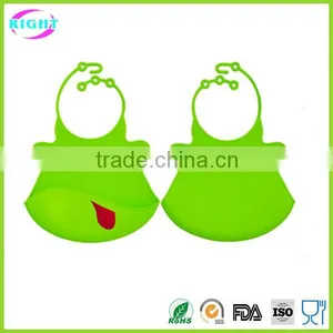 Eco-friendly Waterproof Silicone Baby Bib thumbnail-1