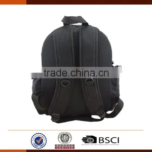 Fashion Felt School Backpack Bags With Embroidery Logo thumbnail-6