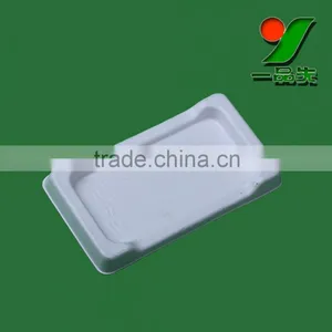 Biodegradable Custom Printed Mobile Phone Packaging Tray ,phone Accessories Paper Molded Pulp Packaging Trays thumbnail-3