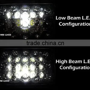 LED WM-1245D 4''x6'' 45W LED Headlamp Replacement 12V 24V Car Truck thumbnail-5