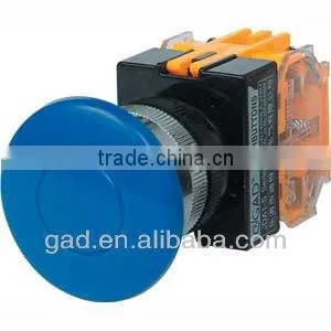GA1-11M,S CNGAD 40mm Blue Mushroom Switch Push Button thumbnail-1