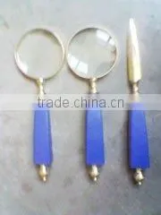 Magnifying Glass With Paper Cuter Blue Handle thumbnail-1