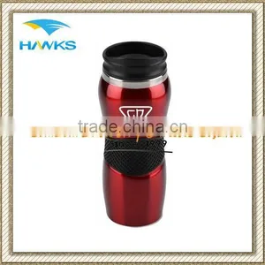 16oz Stainless Steel Thermal Mug With Silicone Circle thumbnail-1