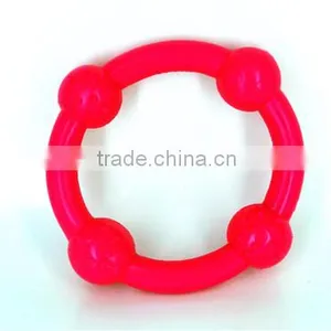 Best Selling Excellent Quality Soft Wholesale Dog Toy Rubber Dog Rubber Ring Dog Toy thumbnail-4