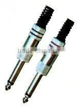 6.35MM MONO PLUG METAL,WITH PLASTIC PROTECTOR thumbnail-1