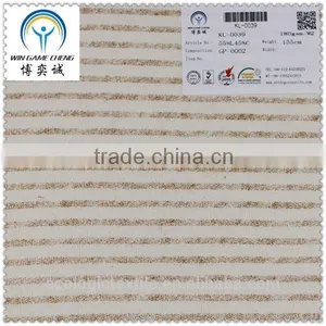 55%Linen 45%Cotton Gold Print Knitted Fabric /Cotton And Linen Fabric thumbnail-1